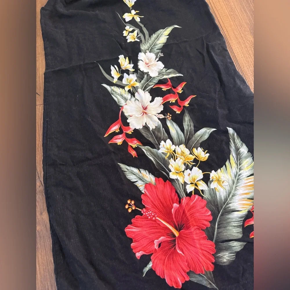 Lava Hut Women’s Made In Hawaii Floral Print Midi Dress Size Medium Sleeveless